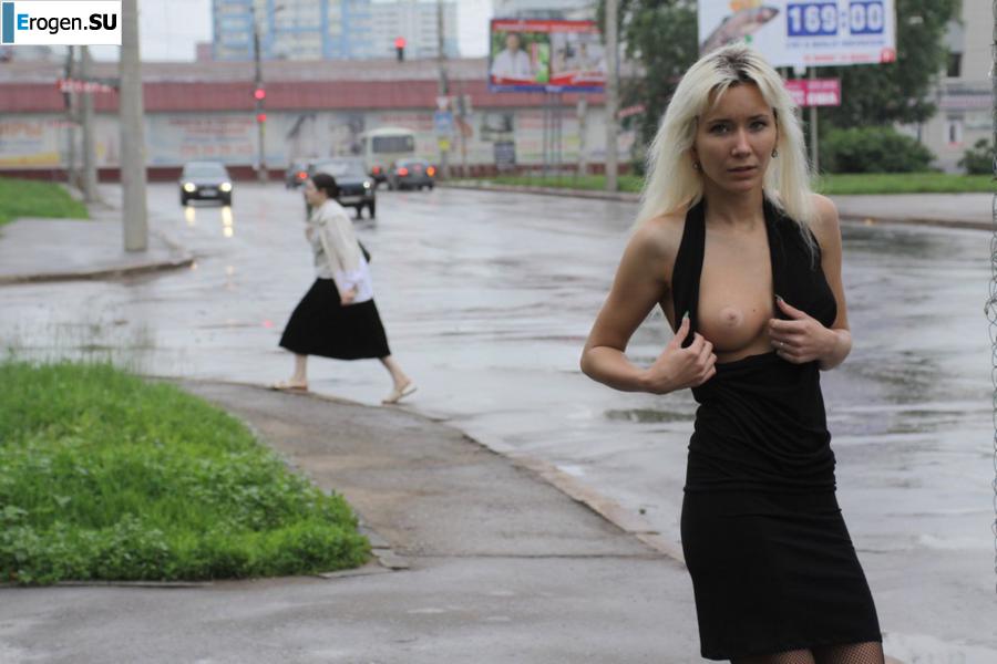 Настя из Самары ходит по городу и показывает себя. Часть 6. Фото 32