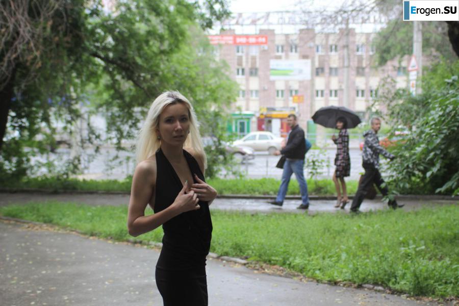 Nastya from Samara walks around the city and shows herself. Part 12. Photo 33