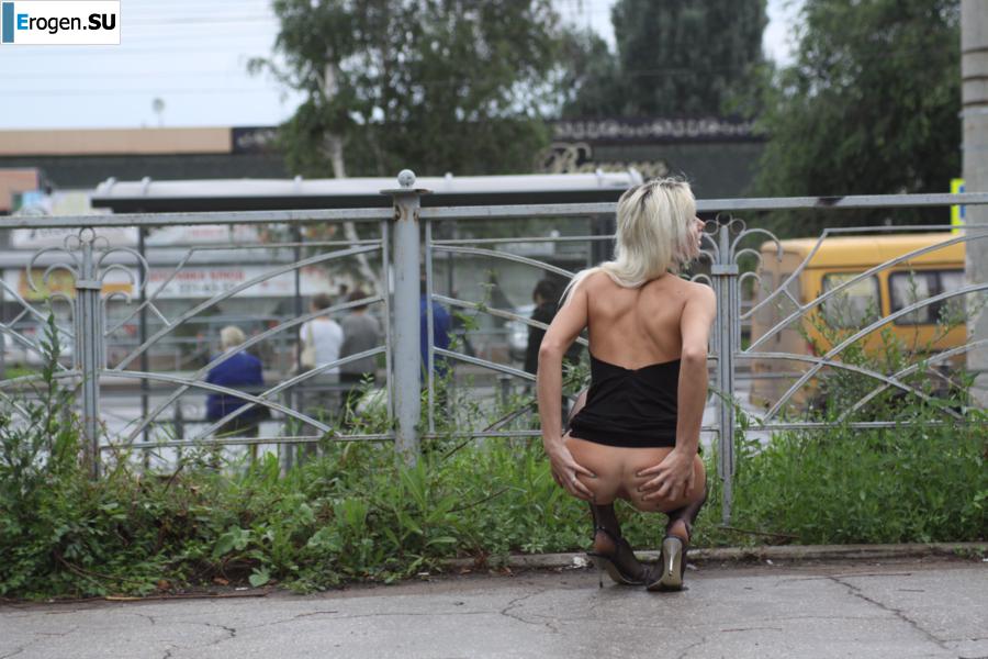 Настя из Самары ходит по городу и показывает себя. Часть 15. Фото 13