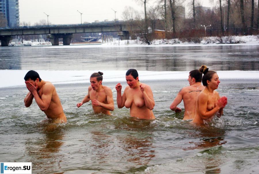 Ukrainian nudists in winter. Part 2. Photo 10