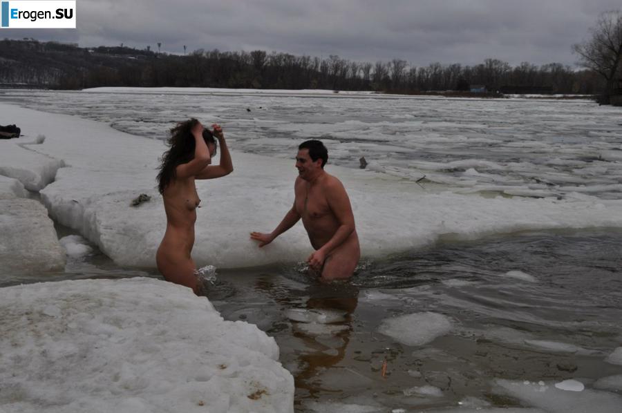 Ukrainian nudists in winter. Part 2. Photo 31