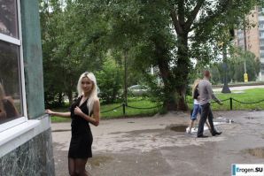 Настя из Самары ходит по городу и показывает себя. Часть 18. Эскиз 18