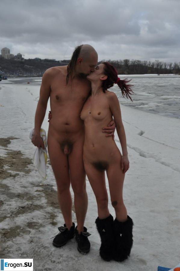 Украинские нудисты зимой. Часть 3. Фото 30