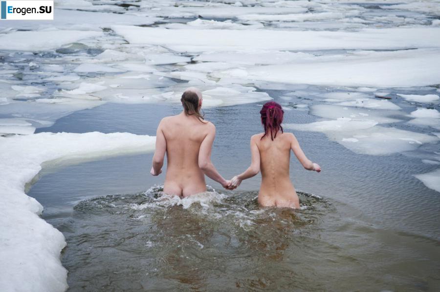 Украинские нудисты зимой. Часть 3. Фото 35