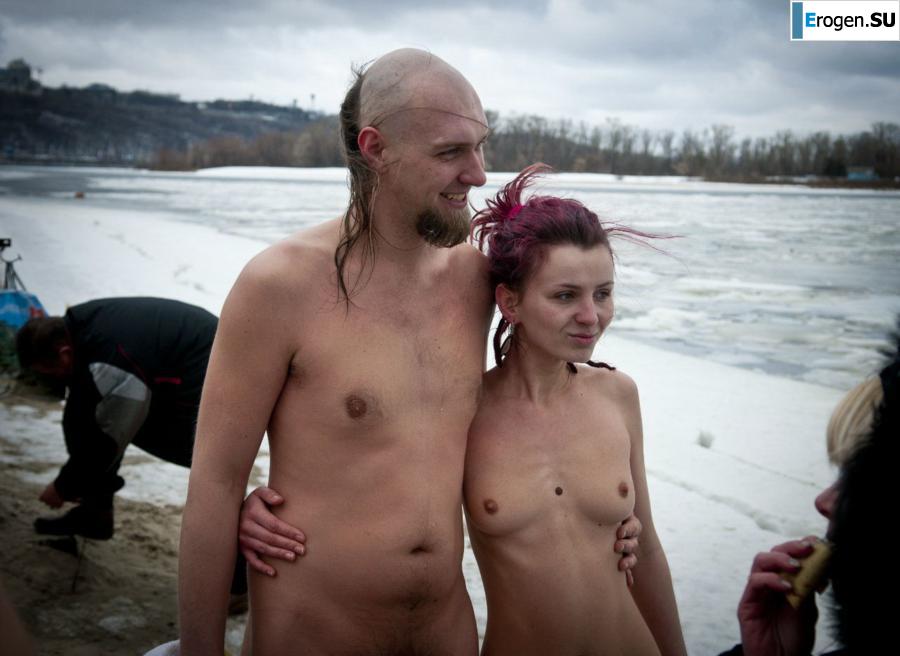 Украинские нудисты зимой. Часть 3. Фото 38
