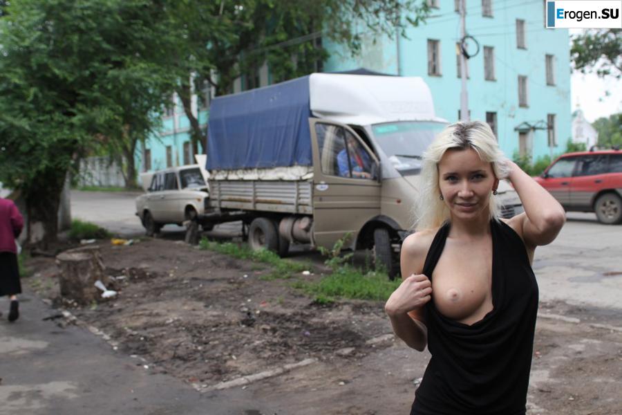 Настя из Самары ходит по городу и показывает себя. Часть 19. Фото 6
