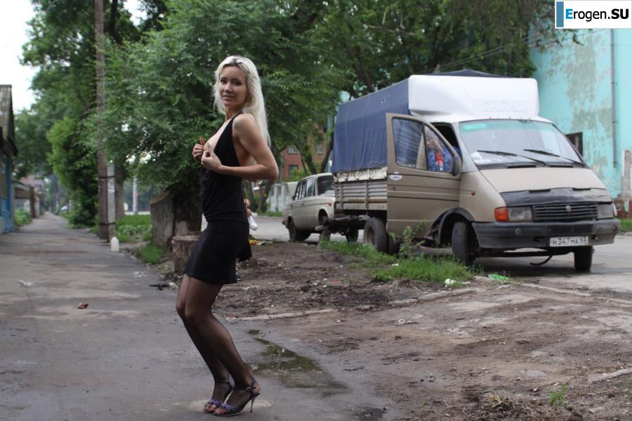 Настя из Самары ходит по городу и показывает себя. Часть 19. Фото 8