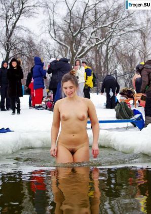 Украинские нудисты зимой. Часть 4. Эскиз 12
