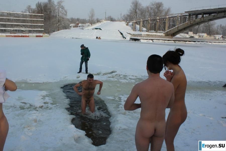 Ukrainian nudists in winter. Part 5. Photo 18