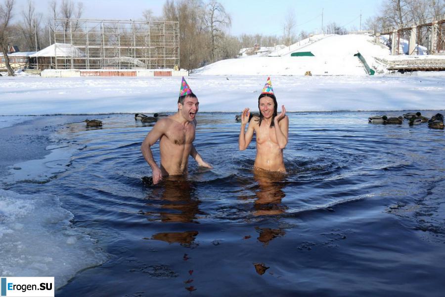 Ukrainian nudists in winter. Part 5. Photo 30