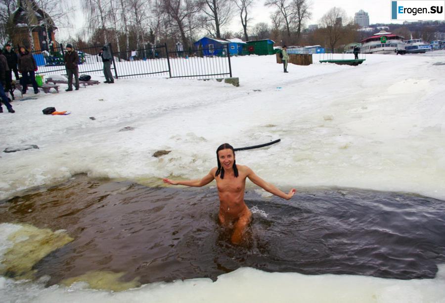 Ukrainian nudists in winter. Part 5. Photo 35