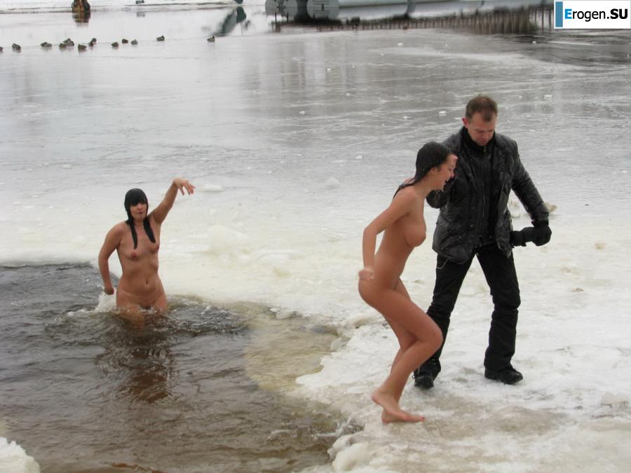 Ukrainian nudists in winter. Part 5. Photo 7