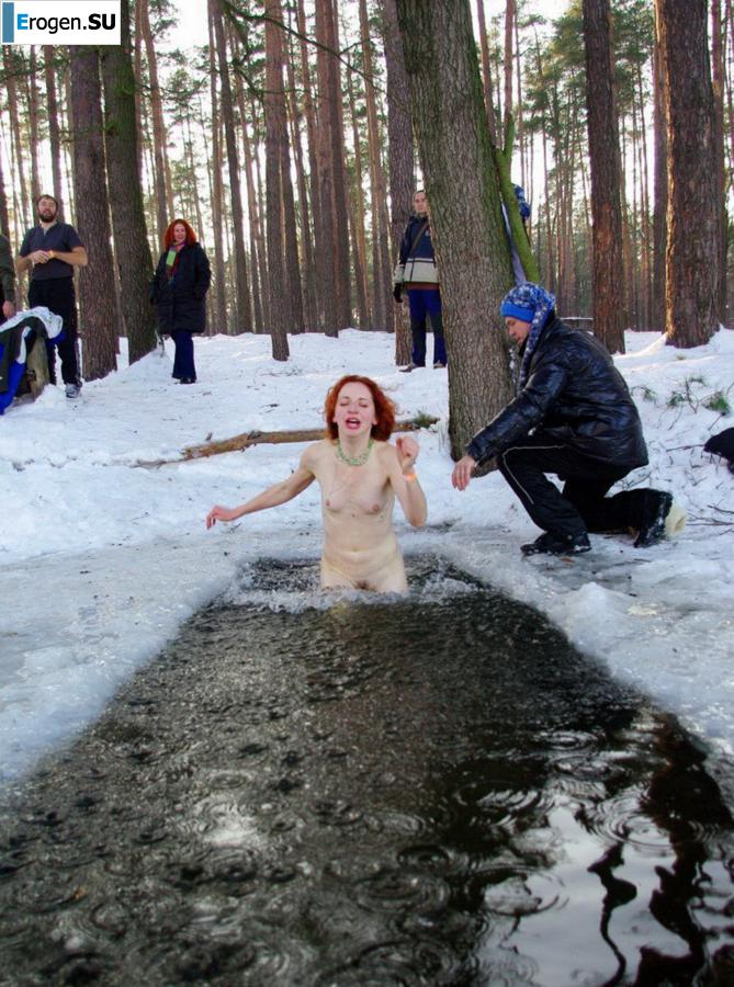 Ukrainian nudists in winter. Part 6. Photo 33