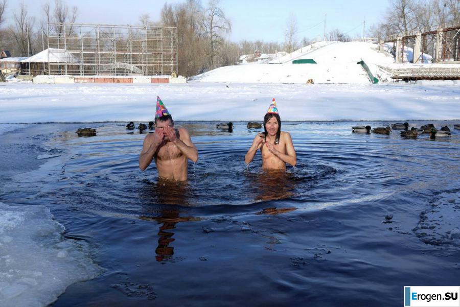 Украинские нудисты зимой. Часть 7. Фото 17