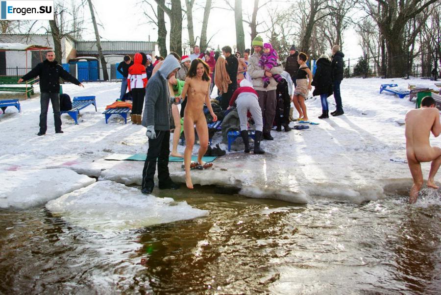 Украинские нудисты зимой. Часть 7. Фото 20