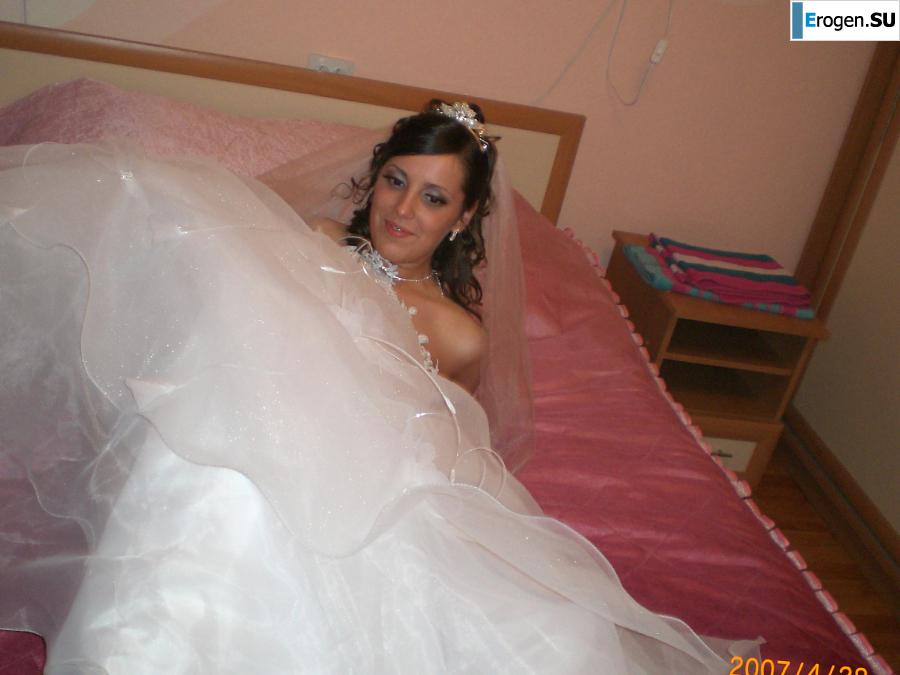 Russian newlyweds in a wedding sex tour. Photo 7