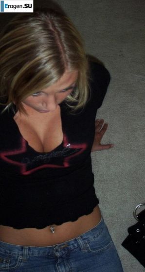 the overseas blonde is grimacing in front of the camera. Thumb 12