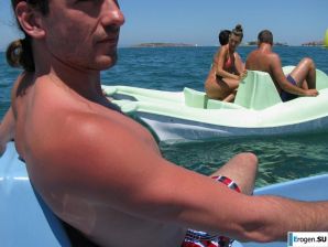 tanned girlfriends on a rocky shore. Thumb 9