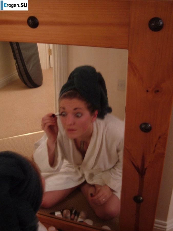 A woman spreads her legs on the bed and in the bathroom. Part 2. Photo 24