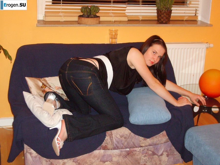Role games of a bright brunette in a short skirt and her boyfriend. Photo 5