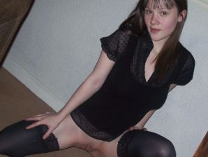 Young mischievous brunette shows elastic breasts and ass. Thumb 39